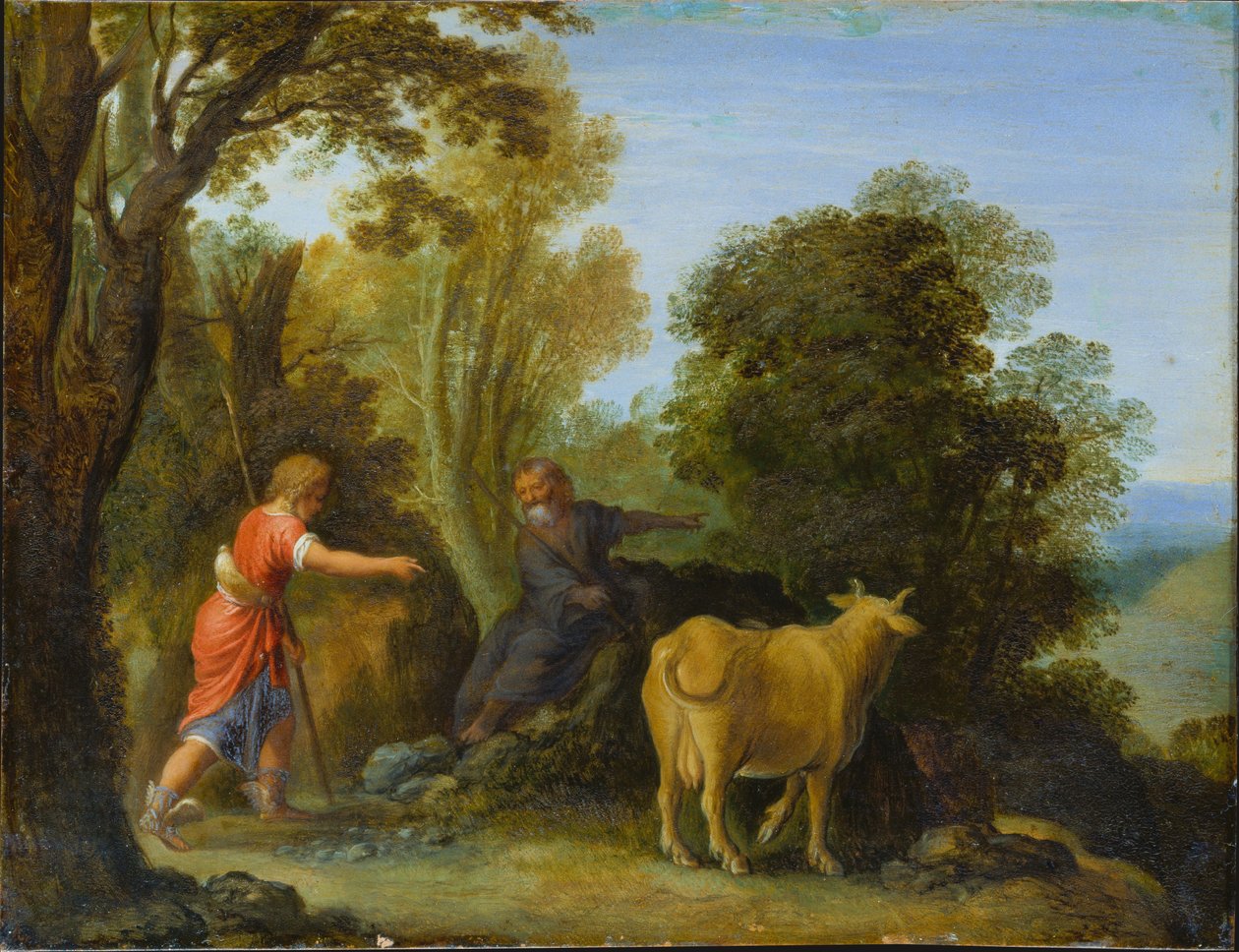 Kviksølv og Battus af Adam Elsheimer