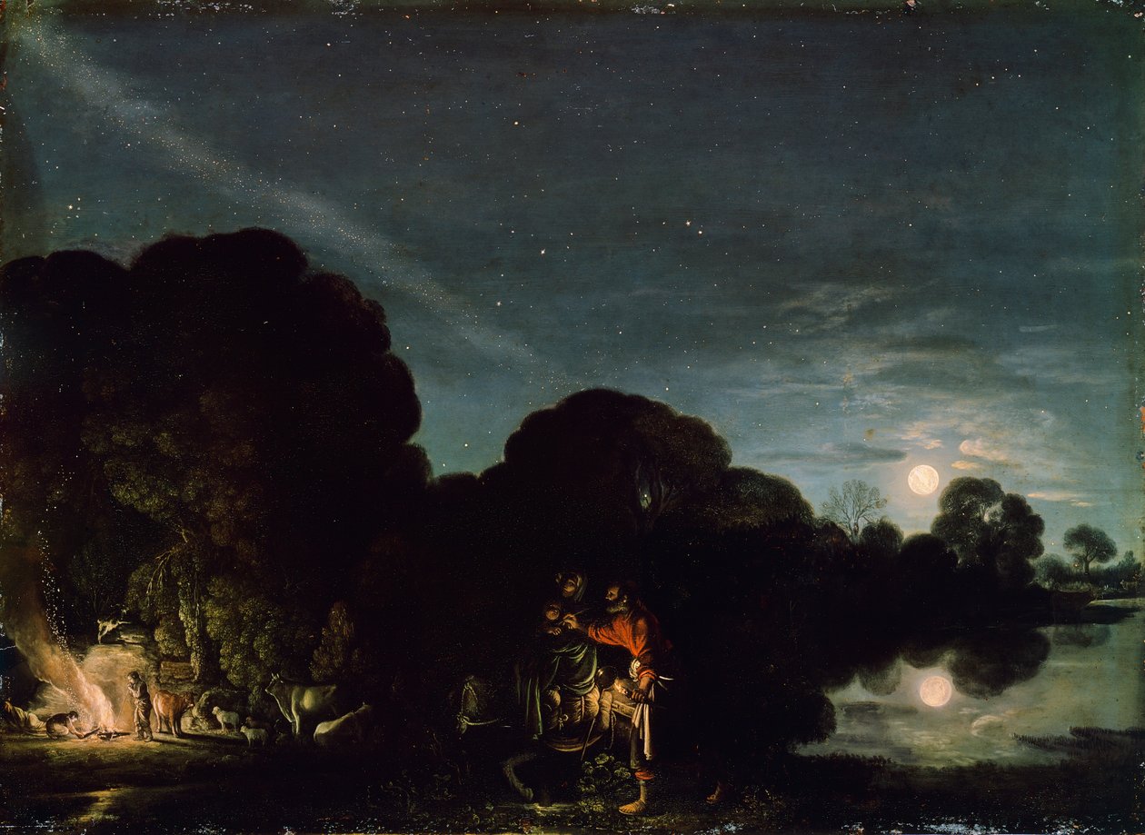 Flugten til Egypten af Adam Elsheimer