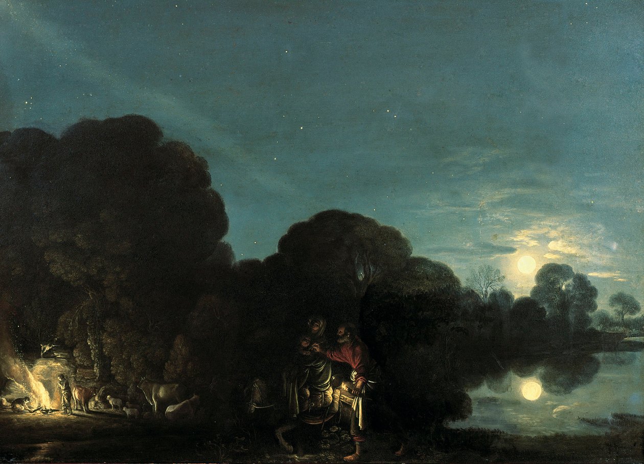 Flugten til Egypten af Adam Elsheimer