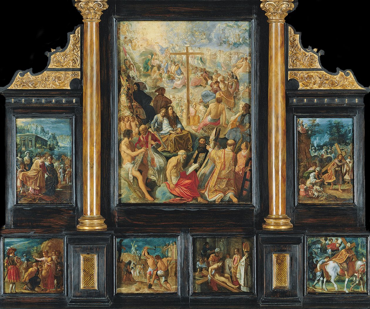 Frankfurts altertavle af det sande kors ophøjelse af Adam Elsheimer