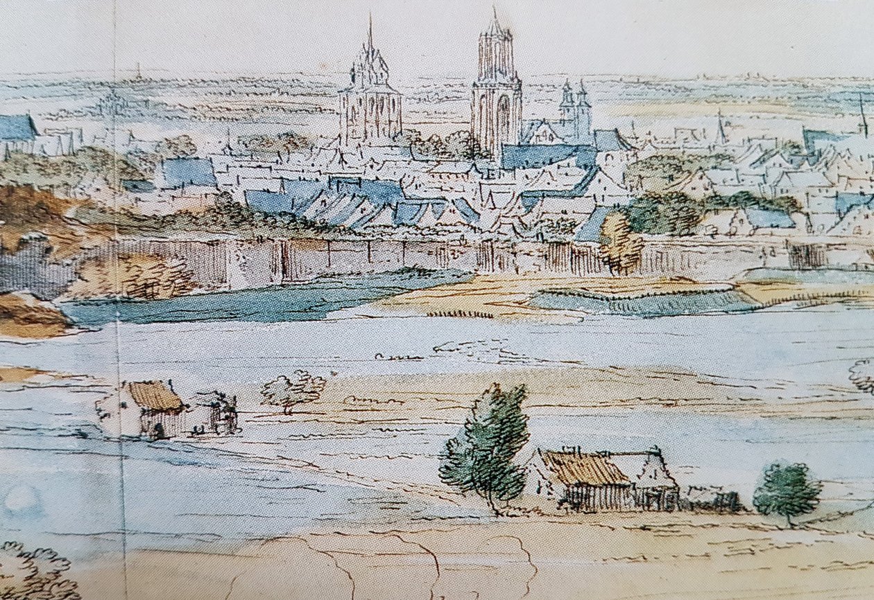 Udsigt over Maastricht (A F vd Meulen, 1673), detalje 2 af Adam Frans van der Meulen