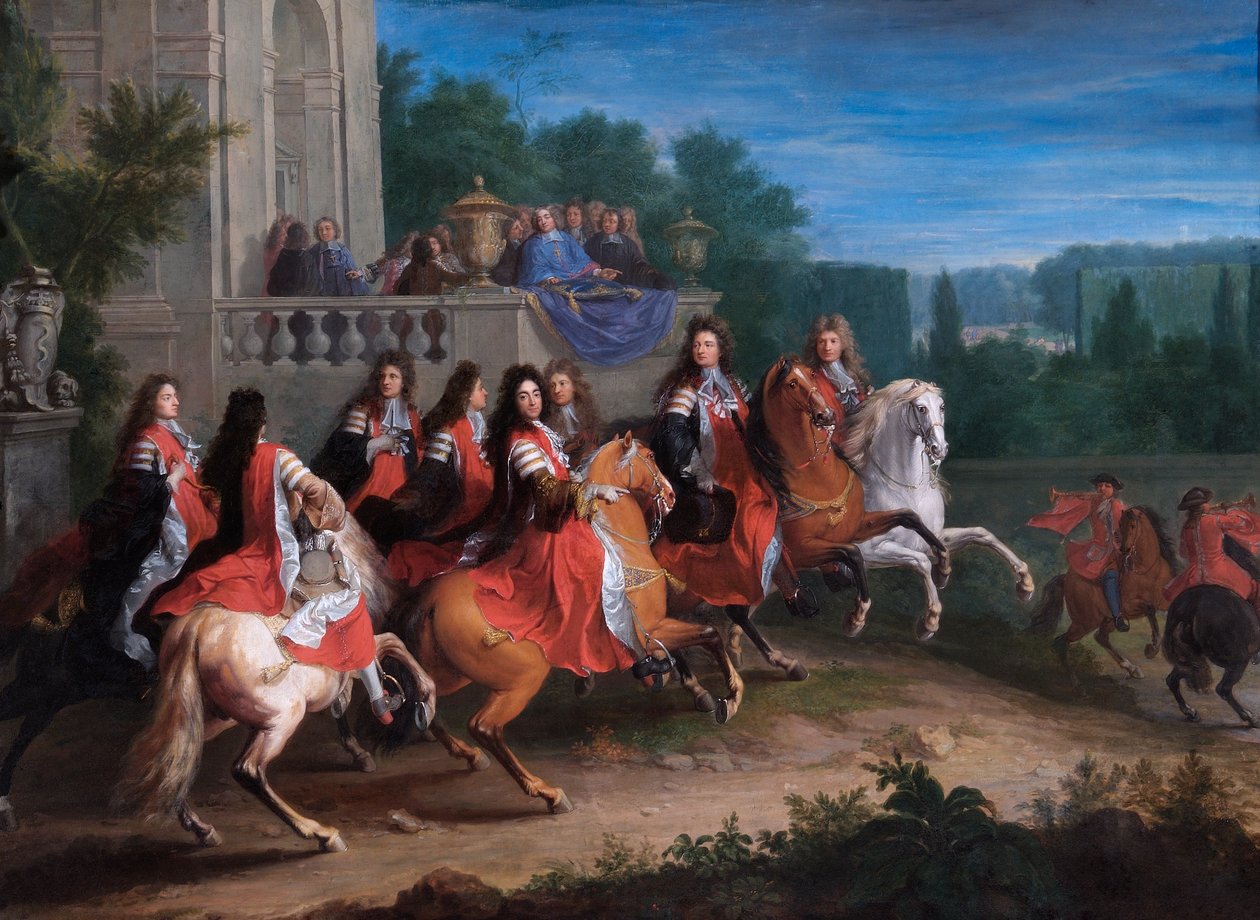 The Colbert Family, ca. 1680-83 (olie på lærred) af Adam Frans van der Meulen