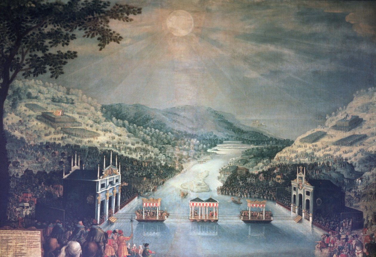 Leverancerne, Fasanøerne (olie på lærred) af Adam Frans van der Meulen
