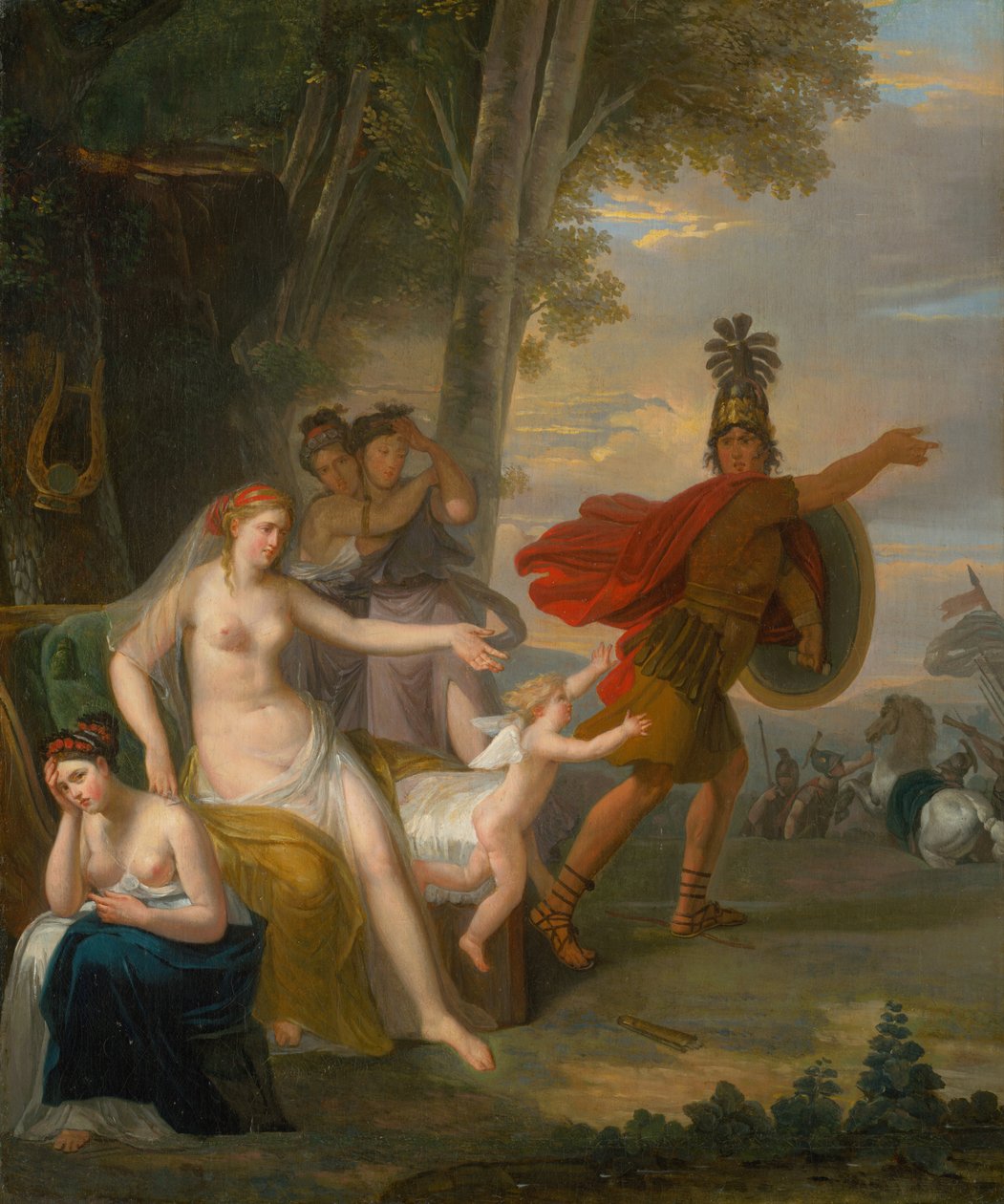 Hectors farvel til Andromache, 1760. af Adam Friedrich Oeser