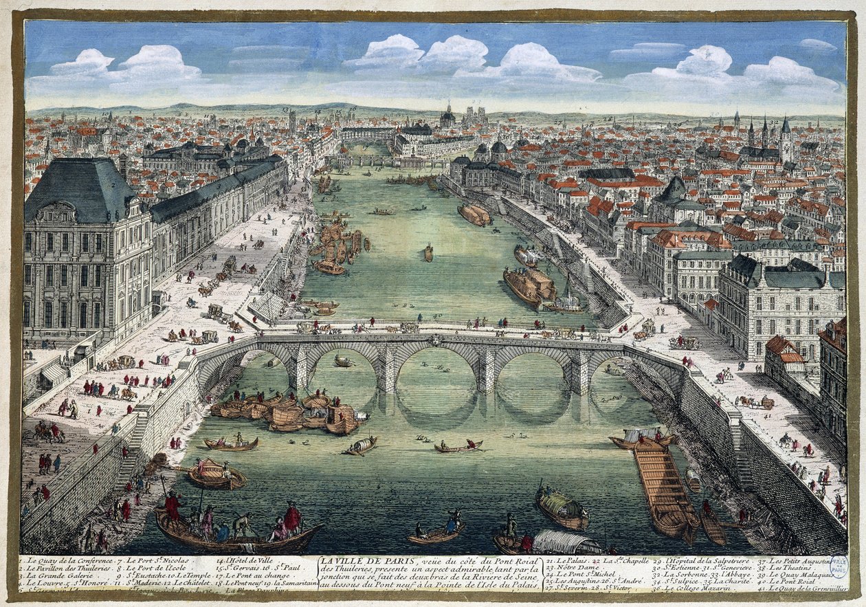 Tuileriernes kongebro - i "" Paris"" af Perelle af Adam Perelle