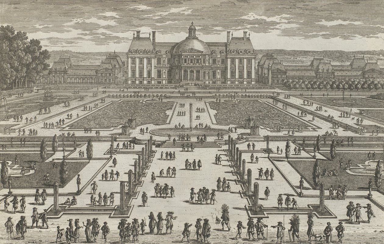 Udsigt over Vaux-Le-Vicomte, 1680