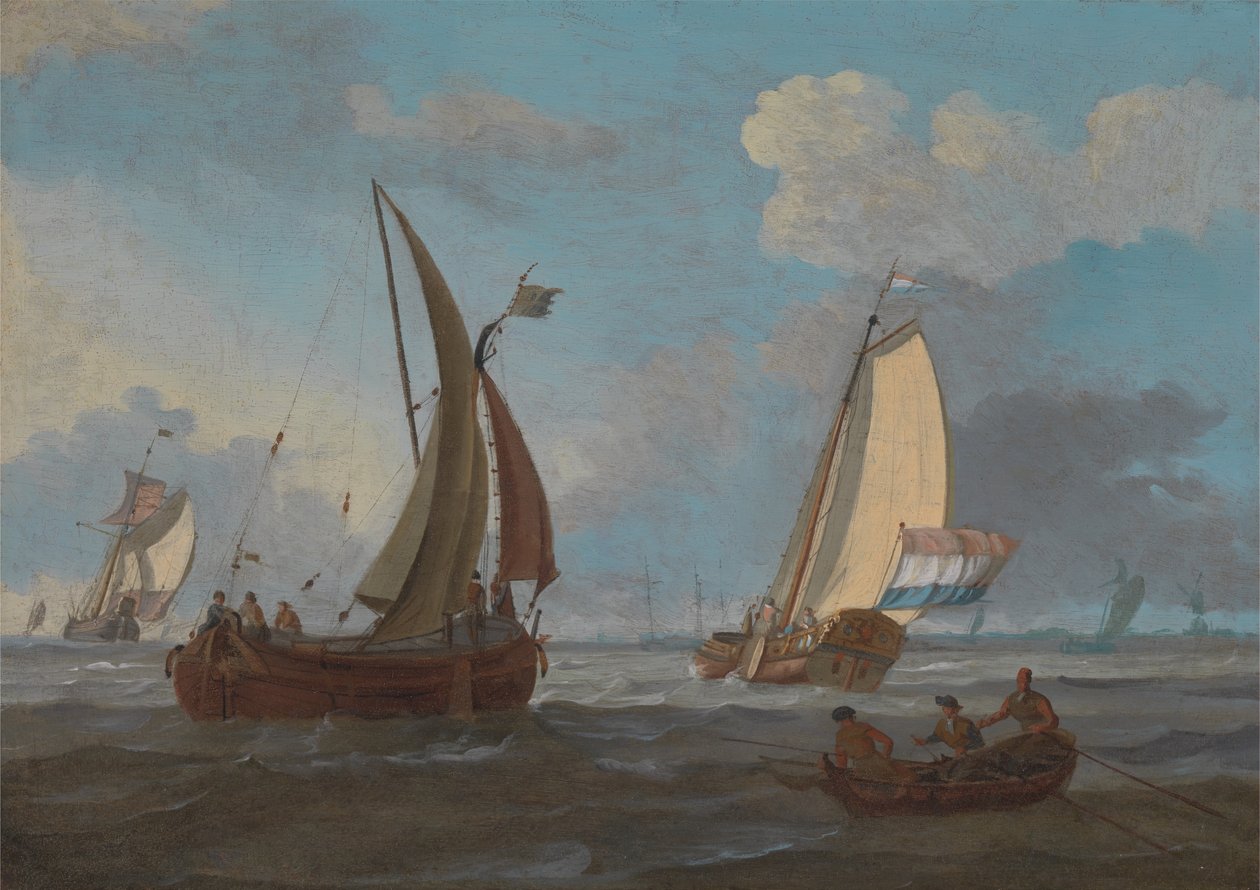 Hollandsk skibsfart fra de lave lande, 1700-tallet. af Adam Silo