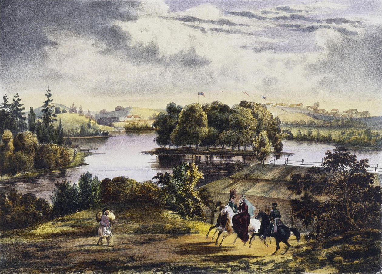 Udsigt over Izhora, 1833 af Adam Tirpeune
