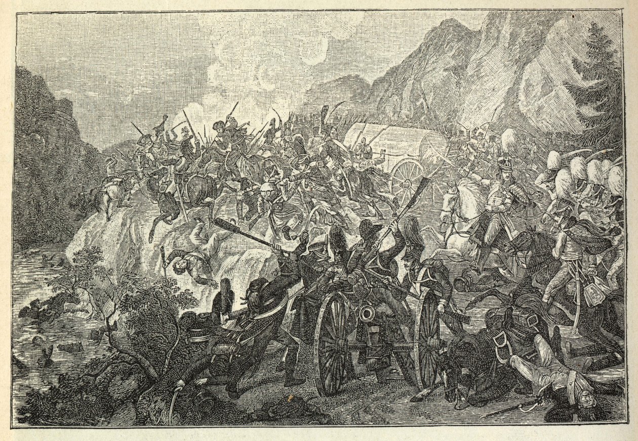Slaget ved Katzbach den 26. august 1813. af Adam von Bartsch
