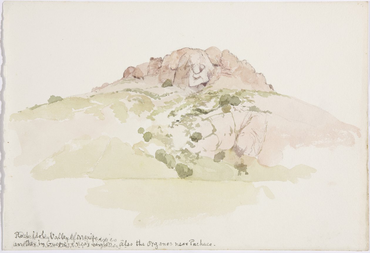 Et rockidol" Cerro de los Riscos, hinsides Guadalupe, Mexico-dalen, Mexico af Adela Breton