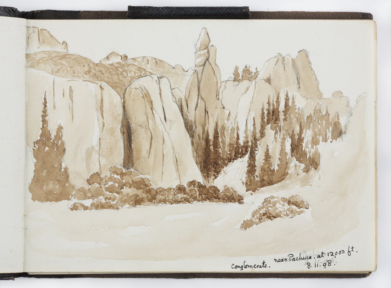 Skitsebog over tegninger og noter, Nord- og Sydamerika (inklusive Mexico) af Adela Breton