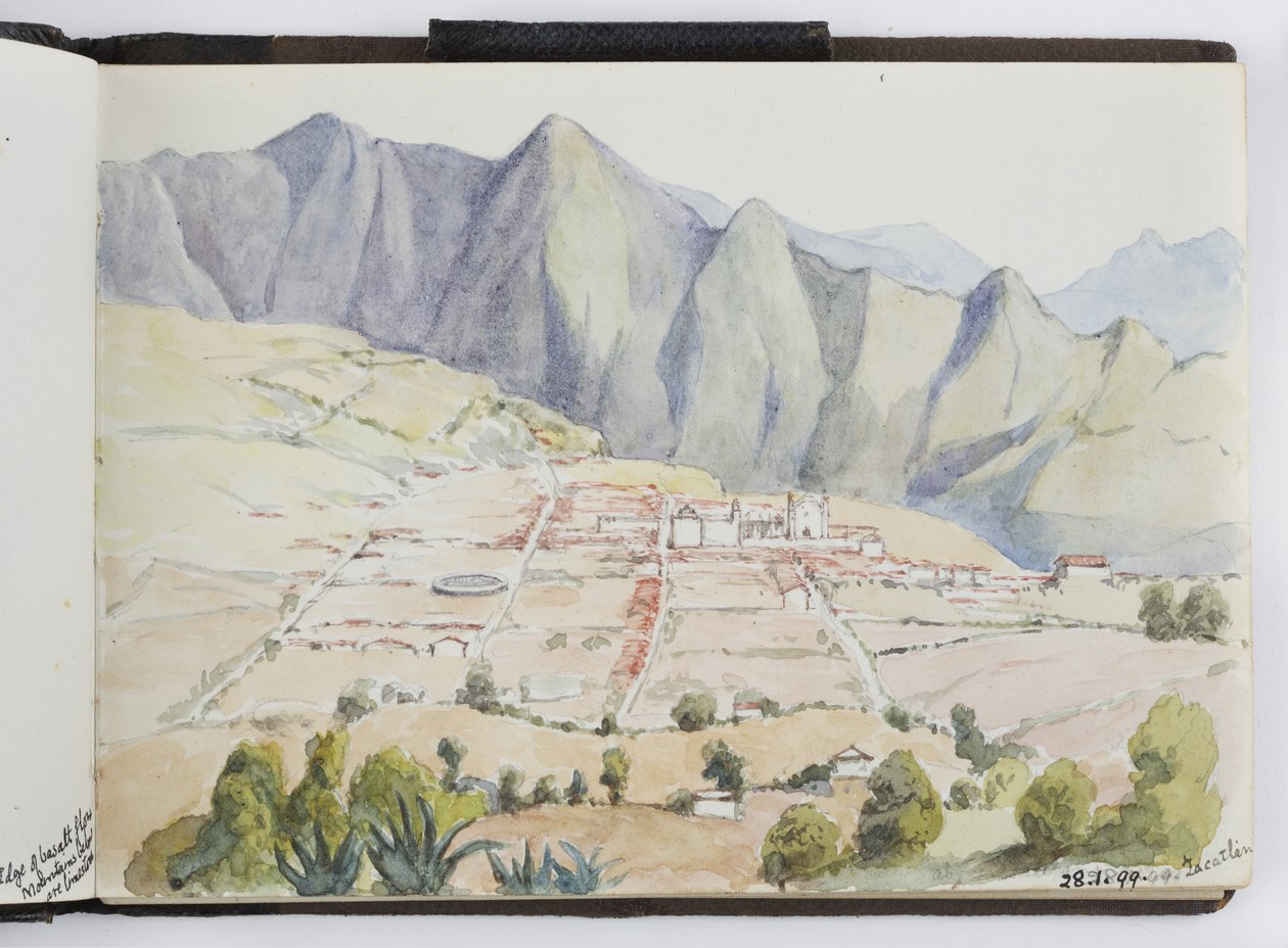 Skitsebog over tegninger og noter, Nord- og Sydamerika (inklusive Mexico) af Adela Breton