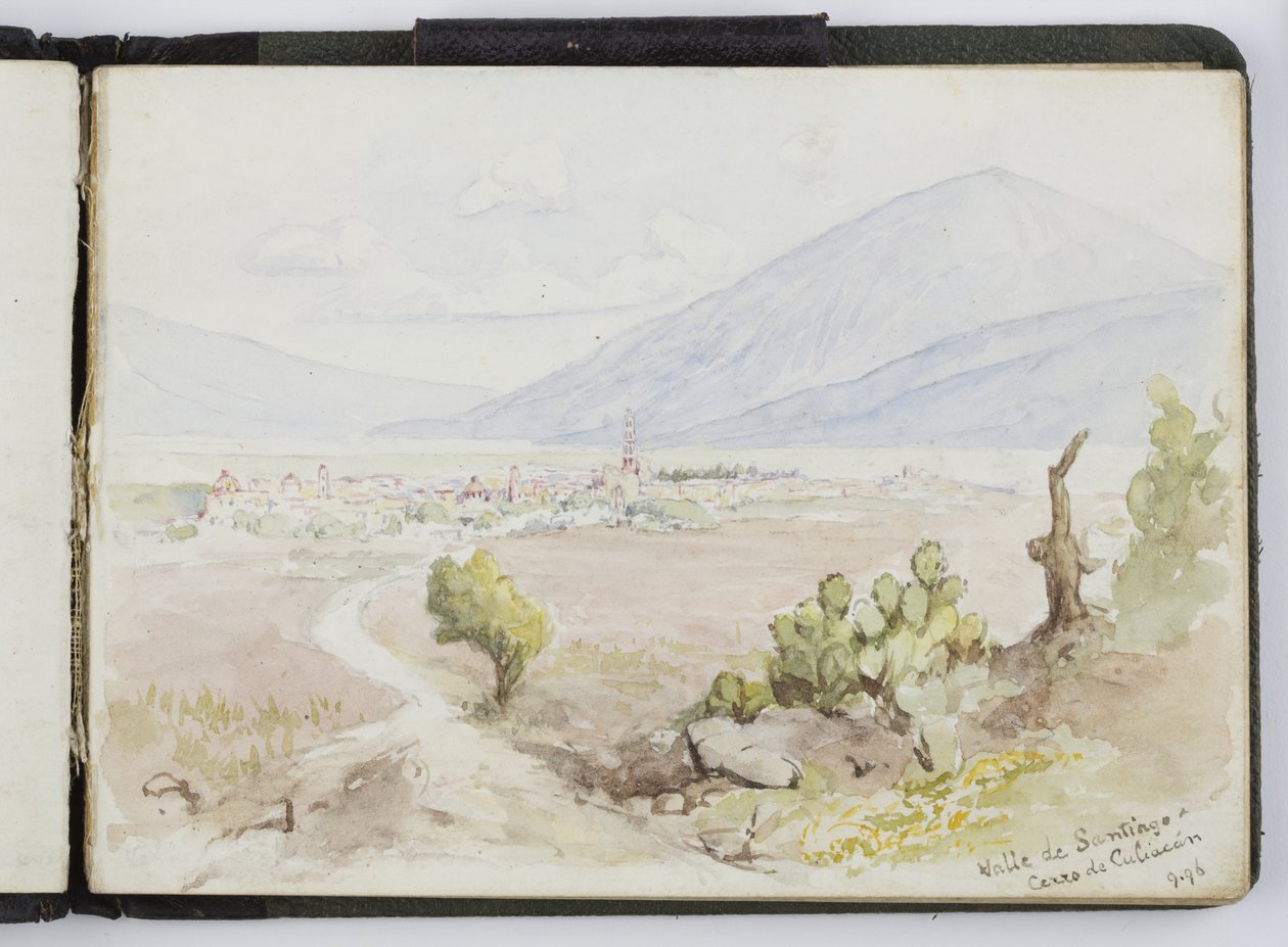 Skitsebog med akvareller, tegninger og noter, Mexico, 1896-1898 (akvarel) af Adela Breton