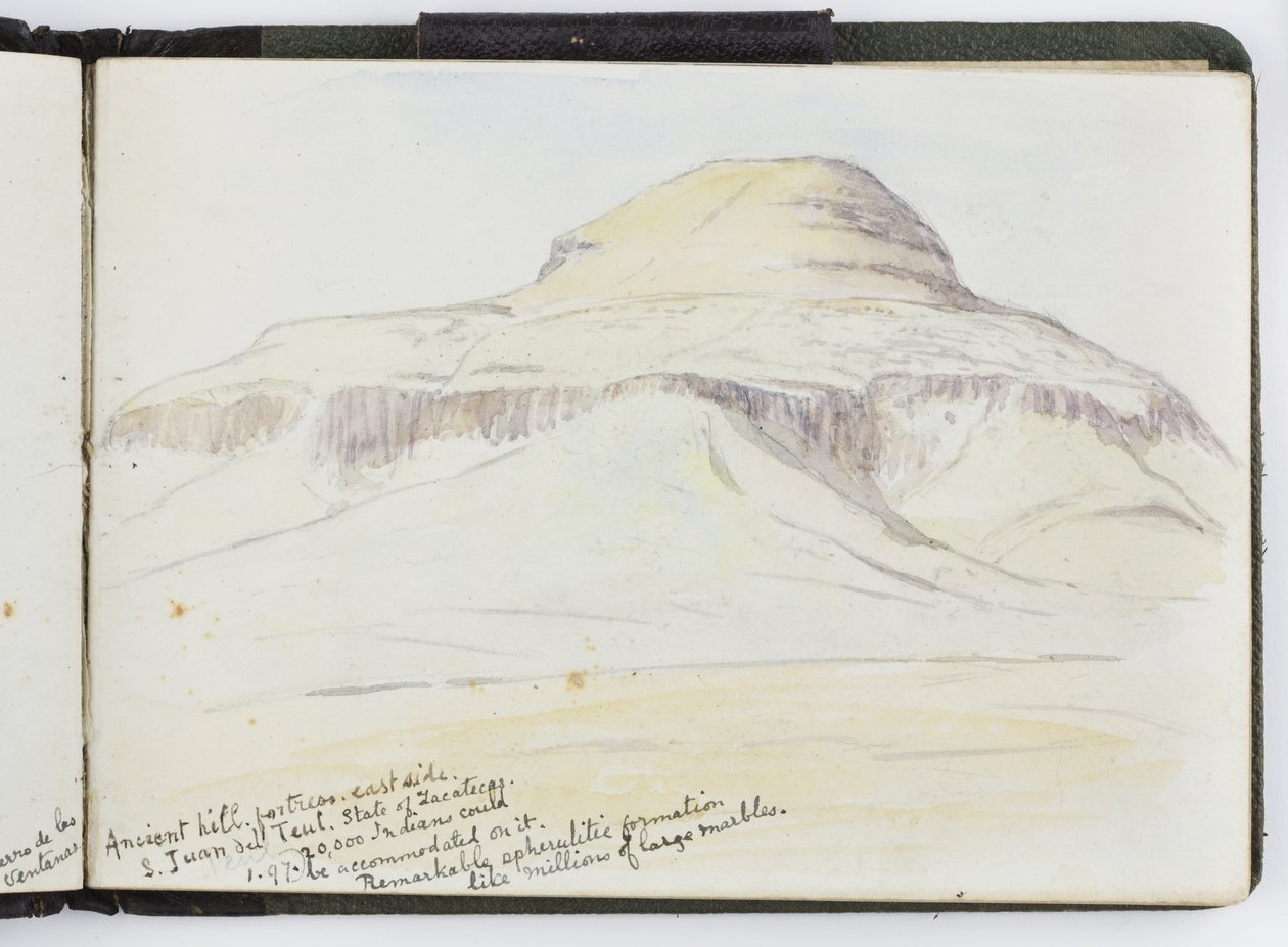 Skitsebog med akvareller, tegninger og noter, Mexico, 1896-1898 (akvarel) af Adela Breton