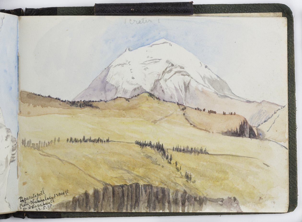 Skitsebog med akvareller, tegninger og noter, Mexico, 1896-1898 (akvarel) af Adela Breton