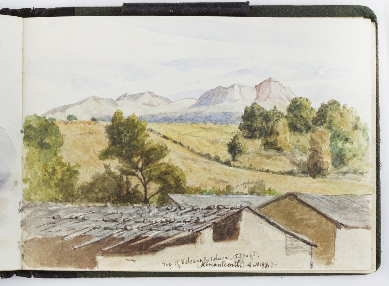 Skitsebog med akvareller, tegninger og noter, Mexico, 1896-1898 (akvarel) af Adela Breton