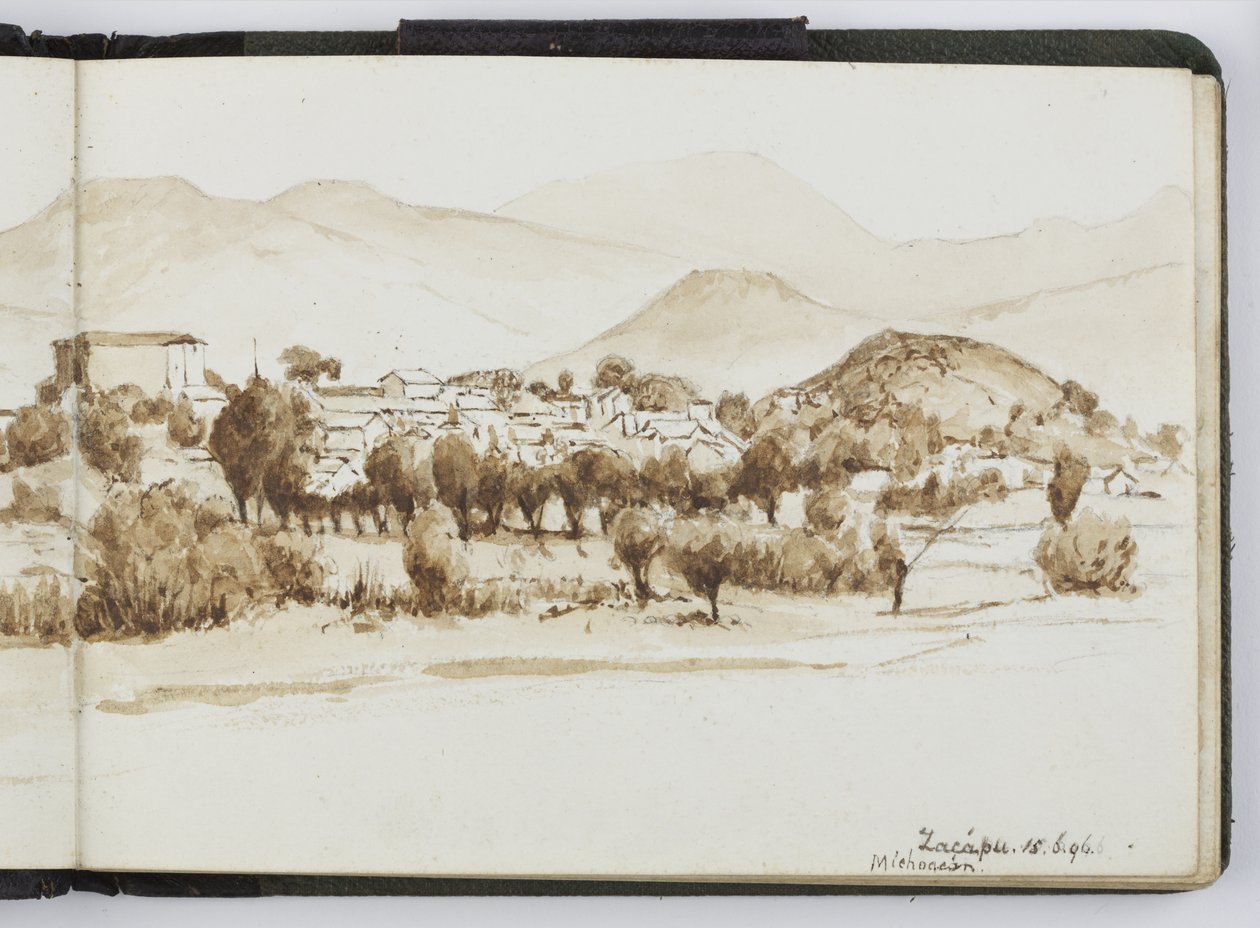 Skitsebog med akvareller, tegninger og noter, Mexico, 1896-1898 (akvarel) af Adela Breton