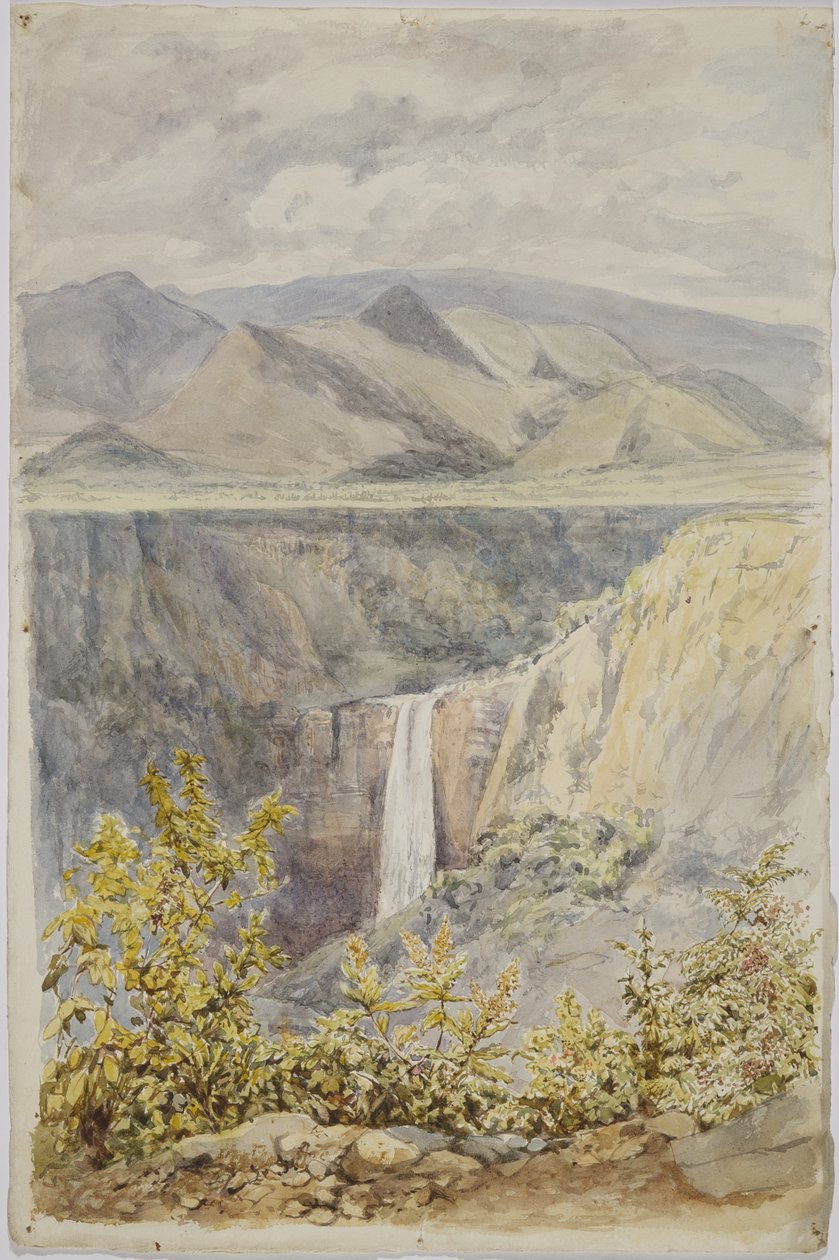Vandfald i Huauchinango, Puebla State, Mexico af Adela Breton