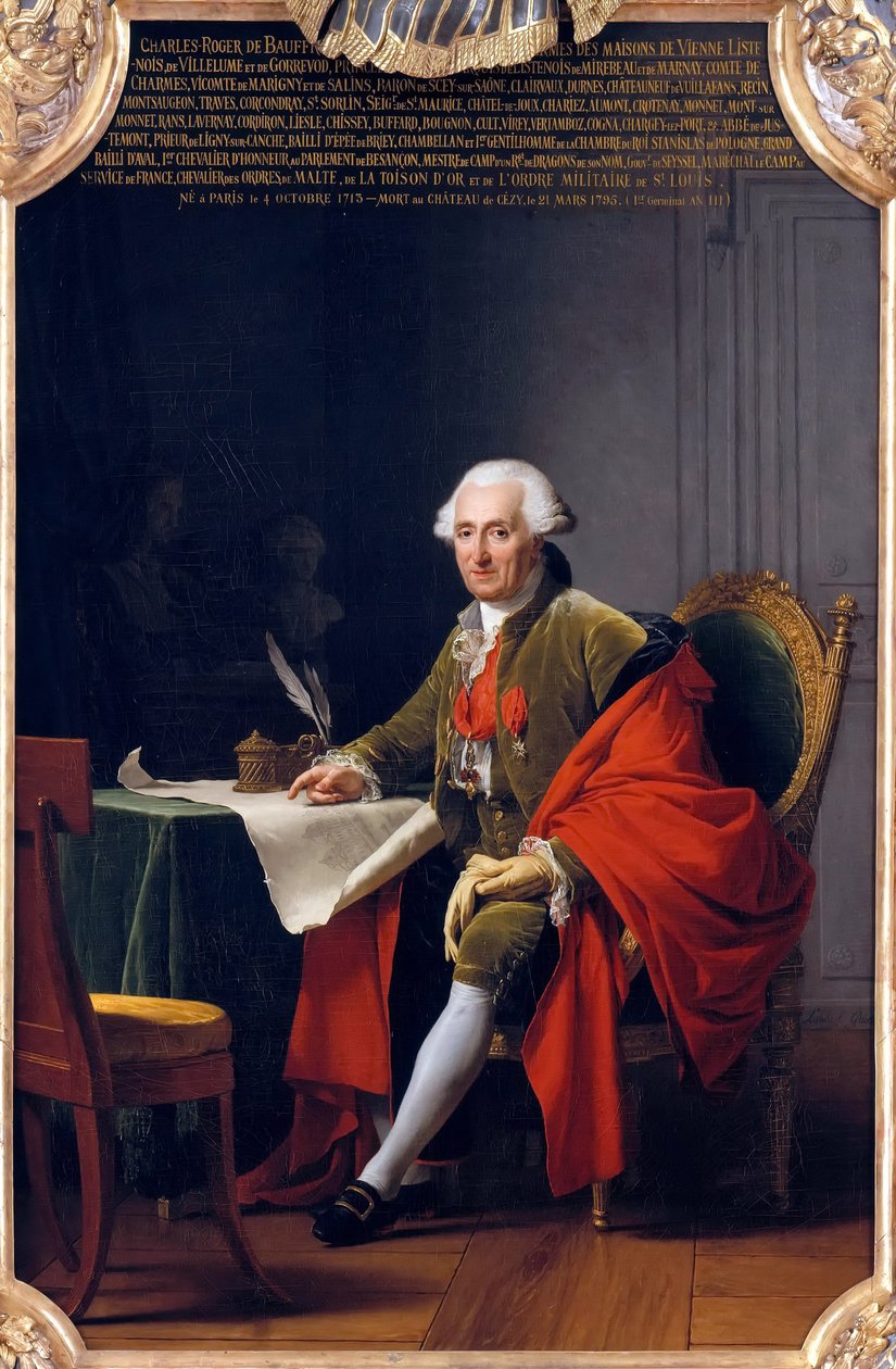 Charles-Roger, Prins af Bauffremont 1713-1795 af Adelaide Labille Guiard