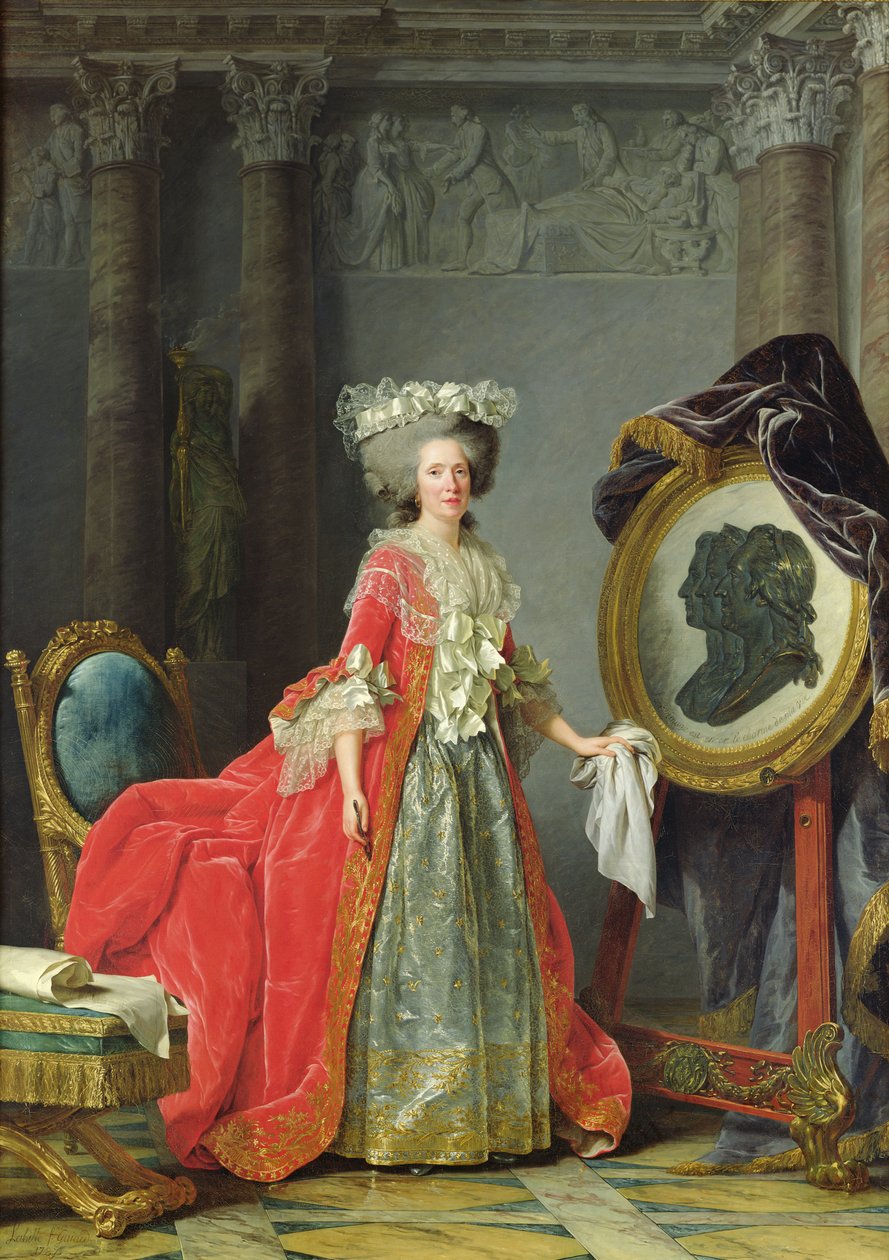 Portræt af Adelaide af Frankrig af Adelaide Labille Guiard