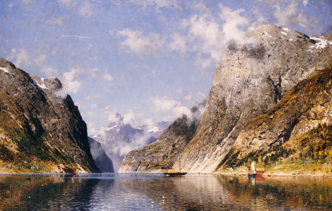 En norsk fjord af Adelsteen Normann