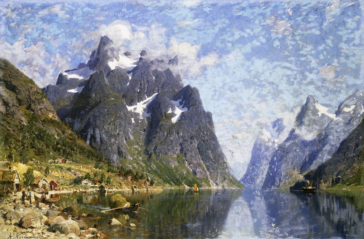 Hardanger Fjord, Norge, af Adelsteen Normann