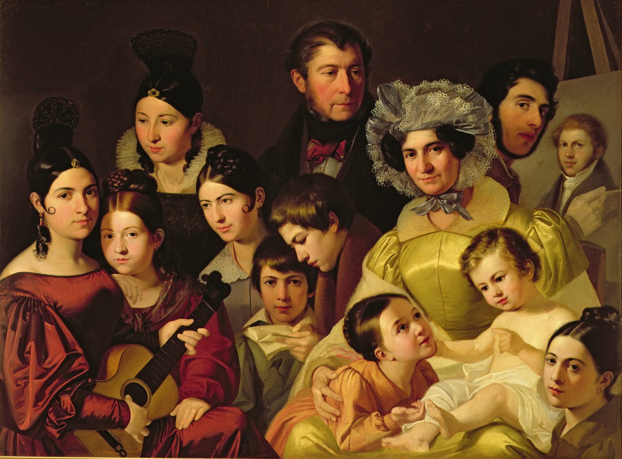 Familien Malatesta, 1835 af Adeodato Malatesta or Malatesti