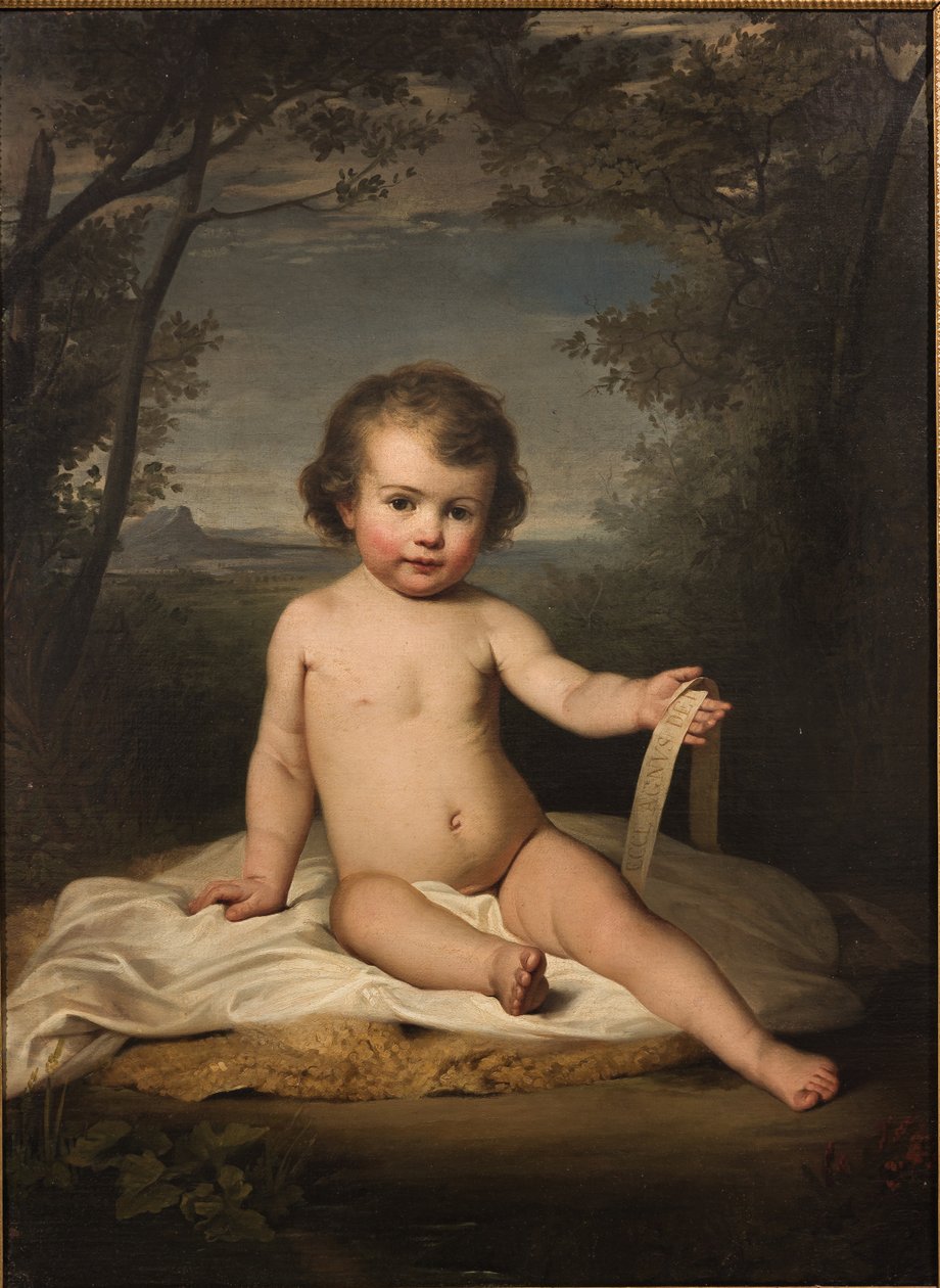 Infant St. John (olie på lærred) af Adeodato Malatesta or Malatesti