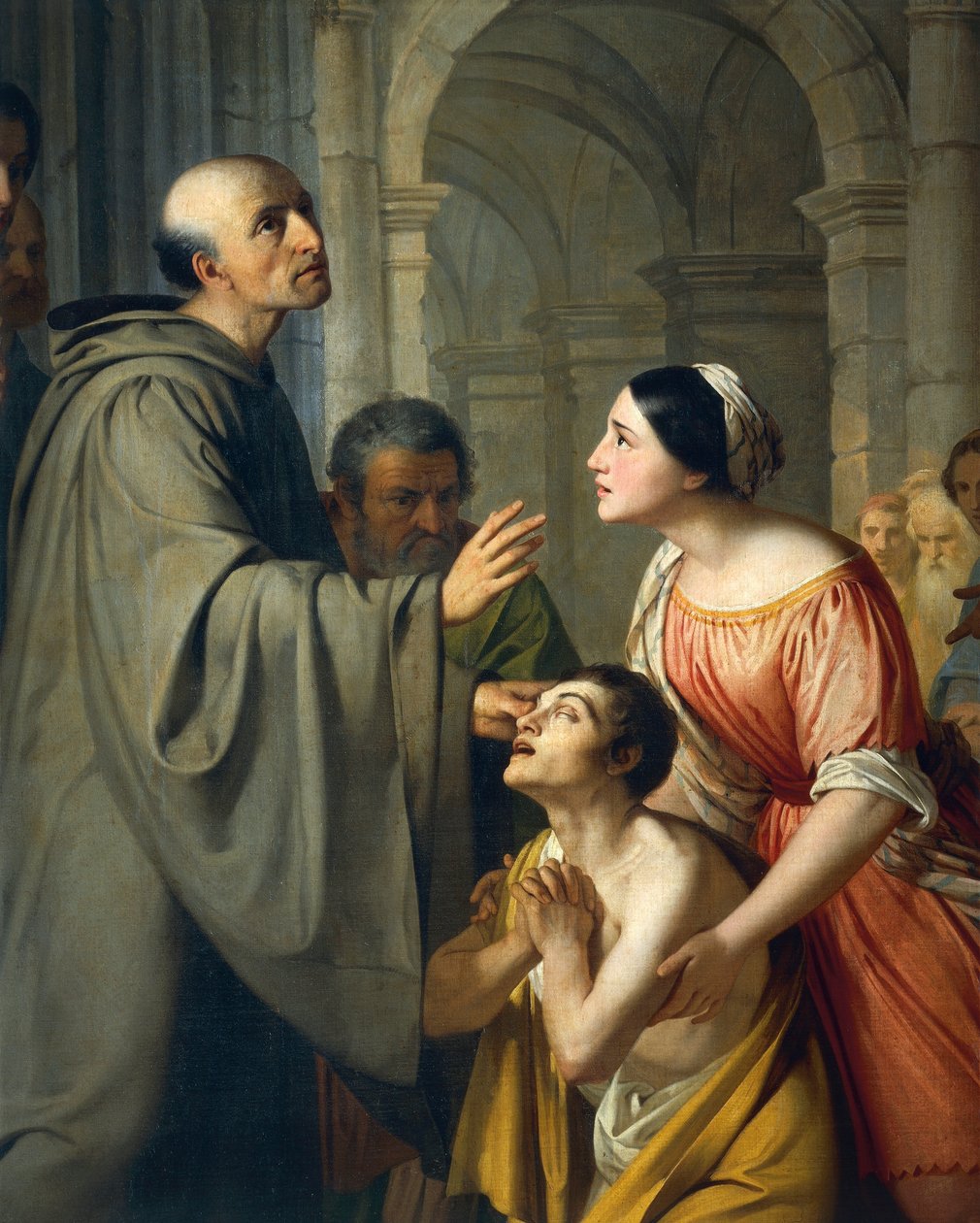 St Mauro Abbed giver syn til ung blind mand af Adeodato Malatesta or Malatesti
