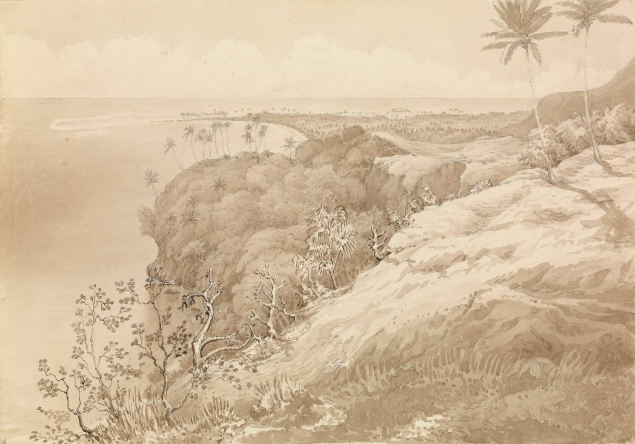 "Matavai Bay og Point Venus, Tahiti, 24. august 1849 [Samfundsøerne] af Admiral Sir Edward Gennys Fanshawe