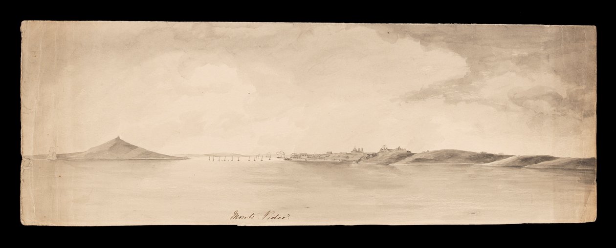 Monte Video fra Vestindien, Nordamerika og Borneo scrapbog af Admiral Sir Edward Gennys Fanshawe