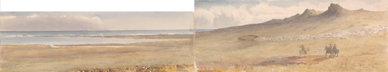 Mount William, Falklandsøerne, maj 1849 (akvarel) af Admiral Sir Edward Gennys Fanshawe