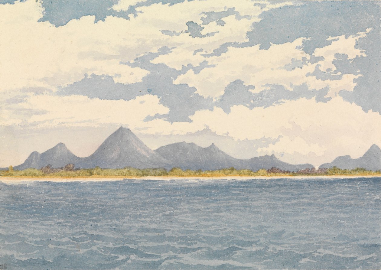 "De udslukte vulkaner Viejo og Monotomba, Realejo [Nicaragua], 5. april 1850 af Admiral Sir Edward Gennys Fanshawe