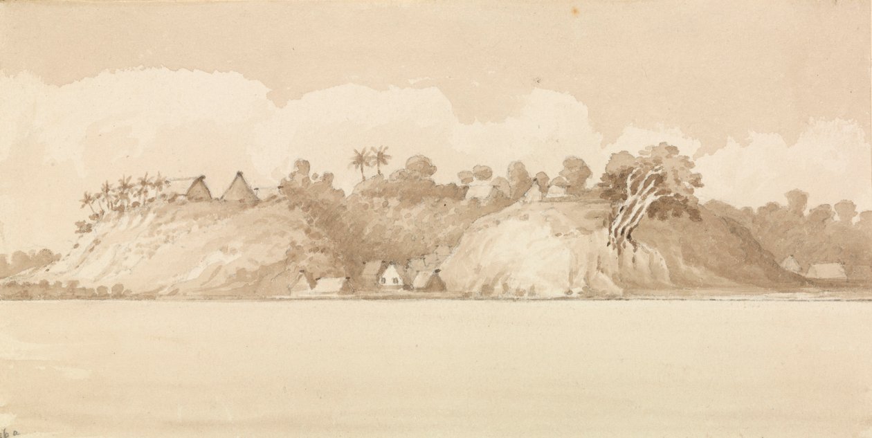 "Vewa, Feejee-øerne, oktober 1849 [Fiji] af Admiral Sir Edward Gennys Fanshawe