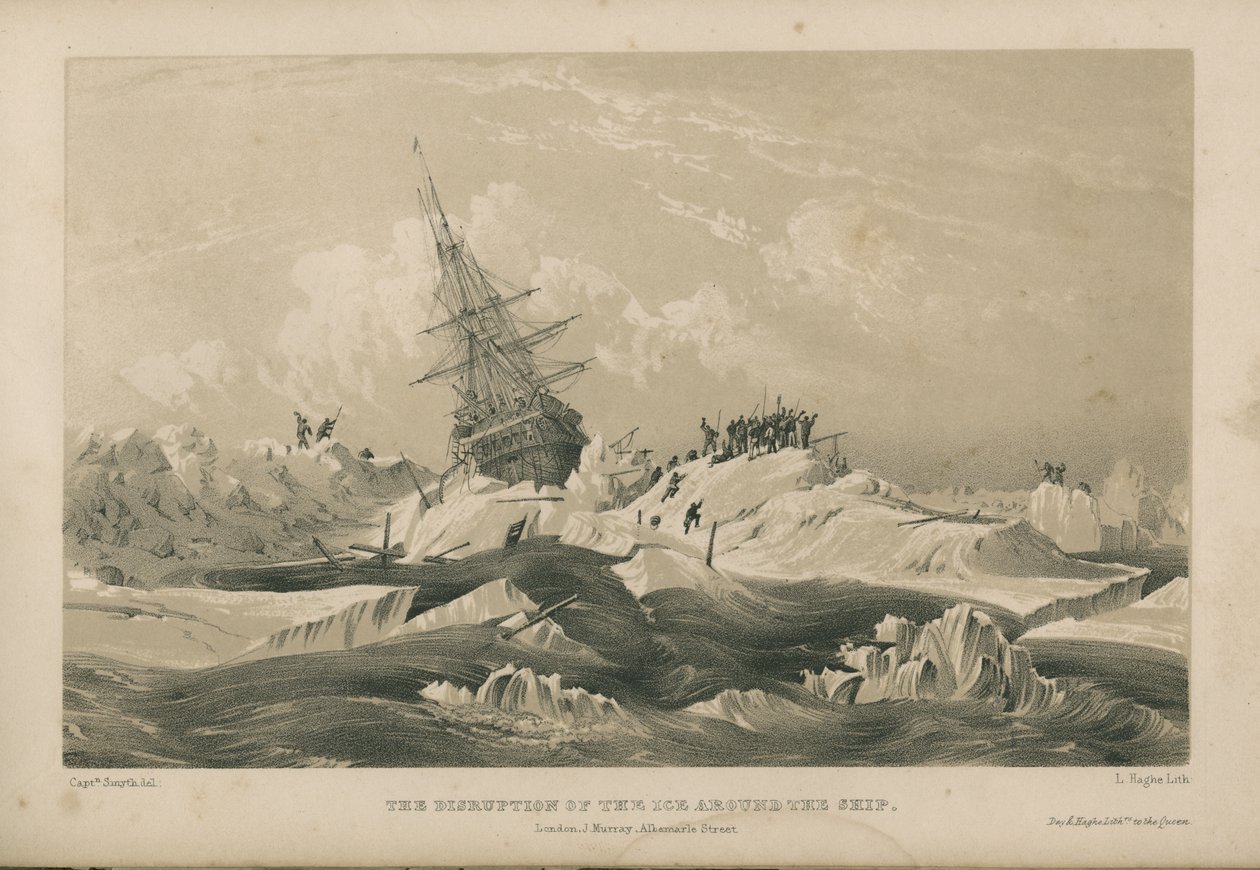 Forstyrrelsen af isen omkring skibet af Admiral William Henry Smyth