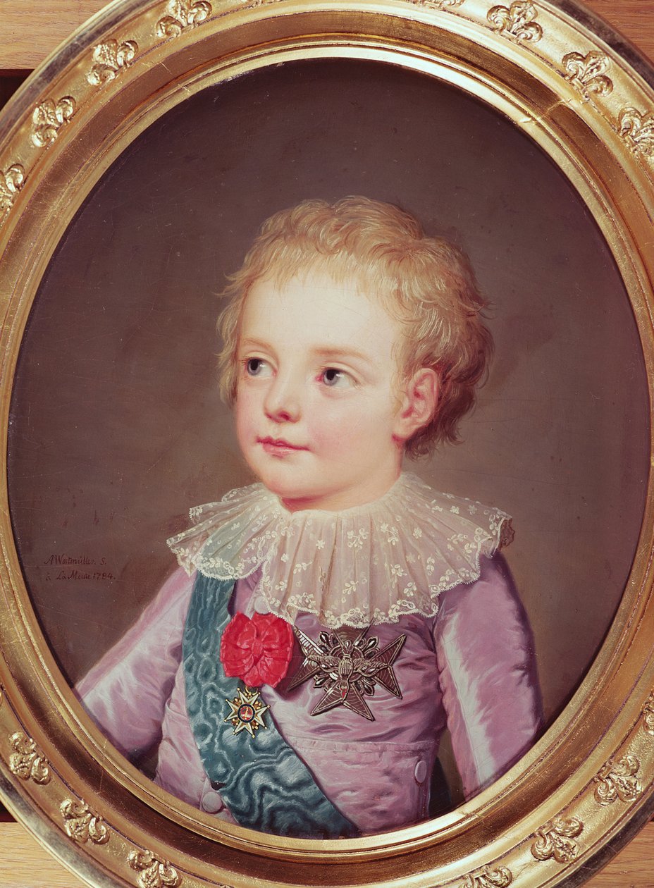 Portræt af Dauphin Louis, 1784 af Adolf Ulrich Wertmuller