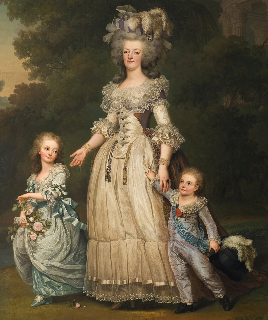 Marie Antoinette med sine børn af Adolf Ulrich Wertmuller