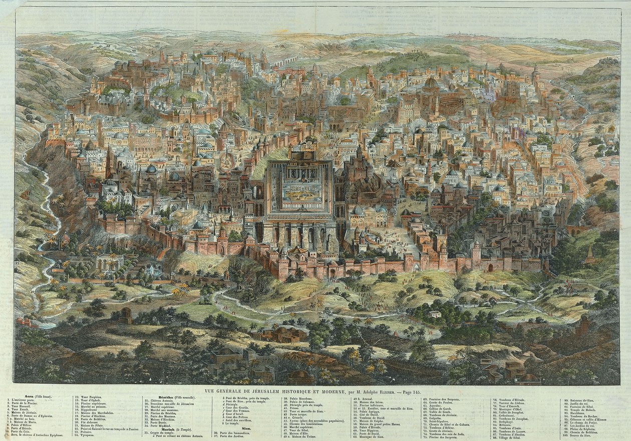Et generelt syn på Jerusalem af Adolf Eltzner
