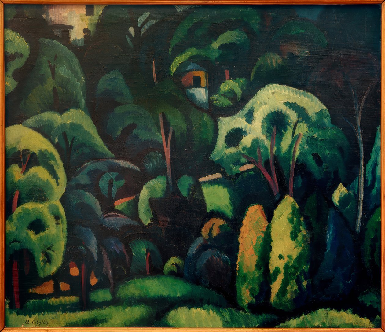 A. Erbslöh, Stor Park i Calenberg / Maleri, 1912 af Adolf Erbslöh