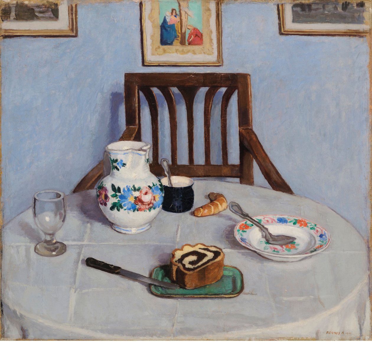 Valmuefrøkage, af Fenyes, Adolf (1867-1945). olie på lærred af Adolf Fenyes