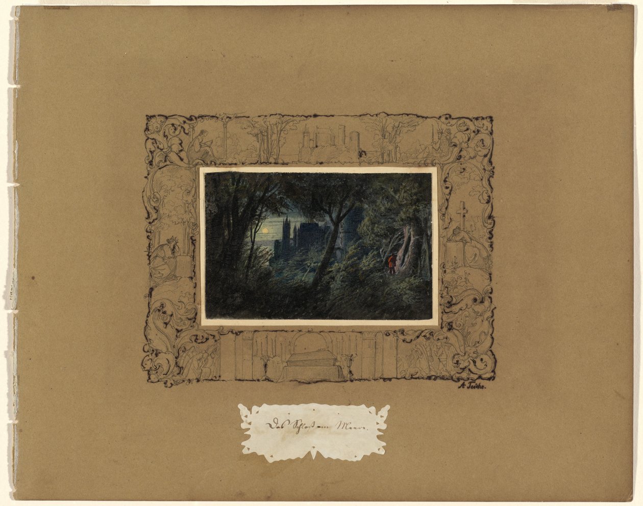 Slot ved havet af Adolf Friedrich Teichs