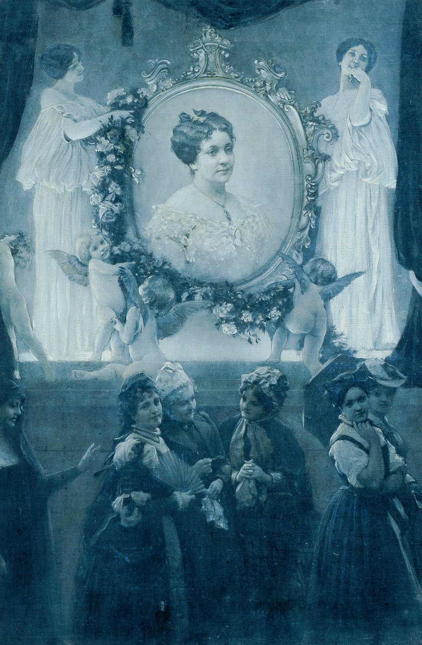 Skuespilleren Helene Hartmann af Adolf Hiremy Hirschl