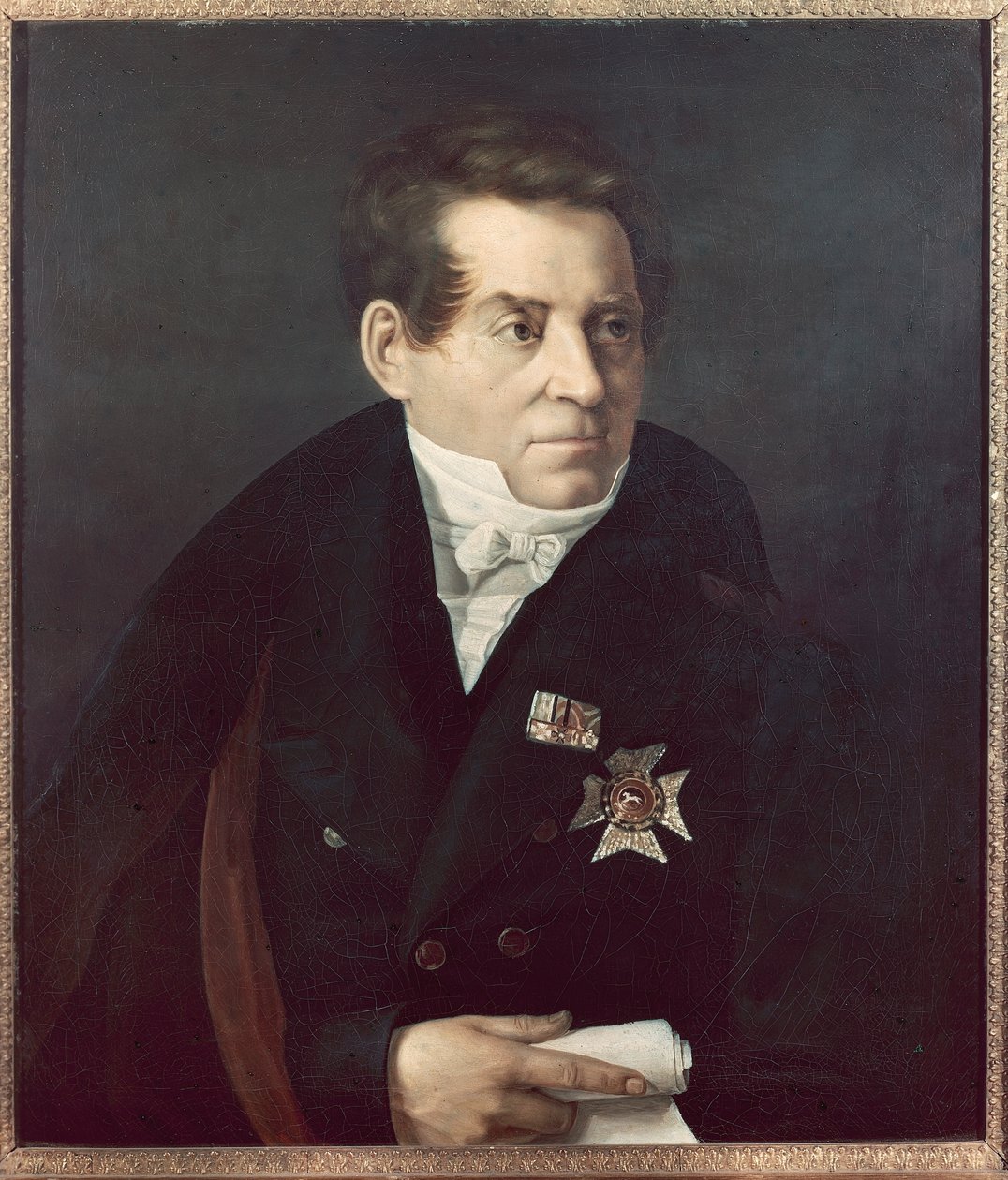 Portræt af August Wilhelm von Schlegel af Adolf Hohneck