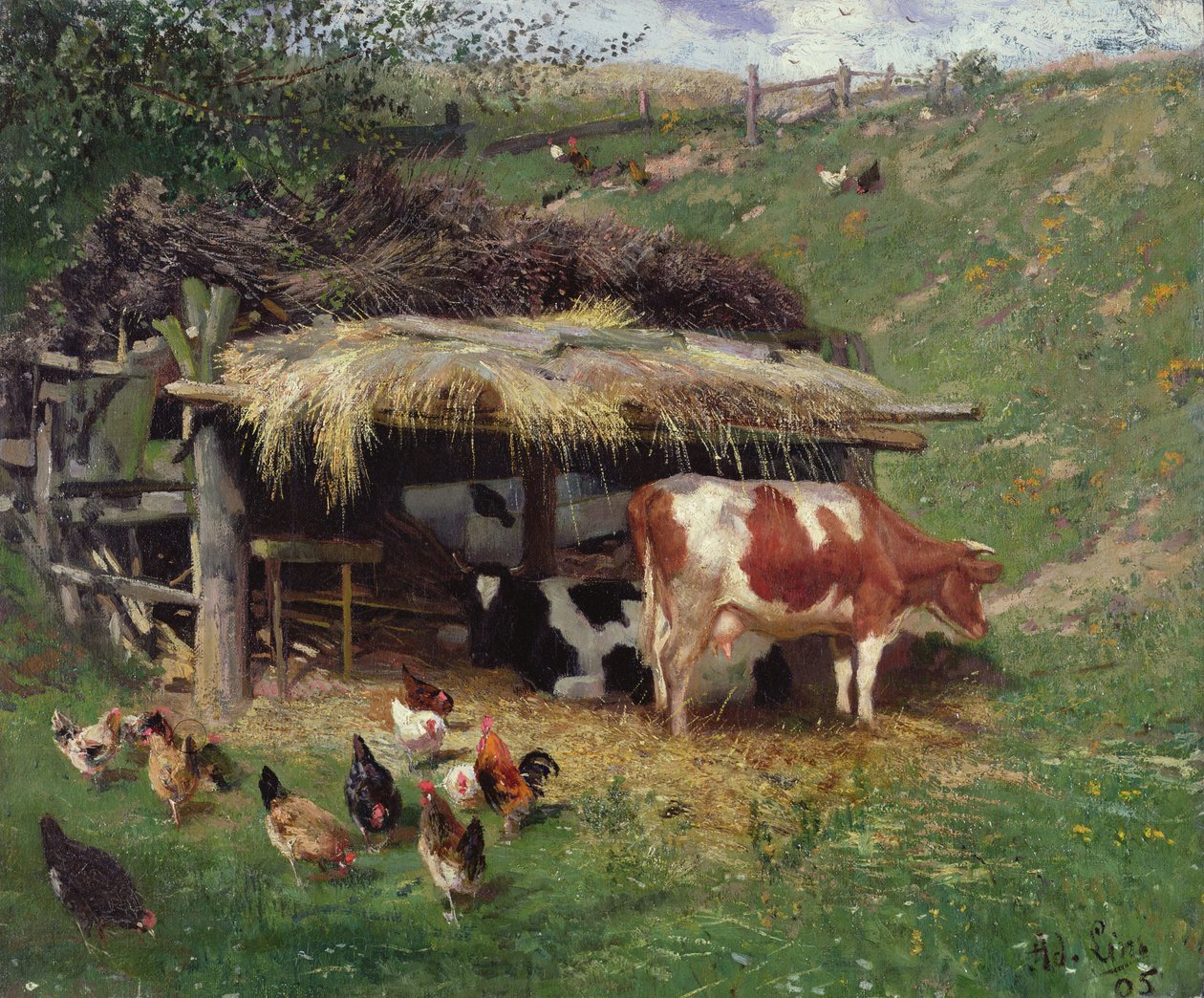Gårdgården af Adolf Lins