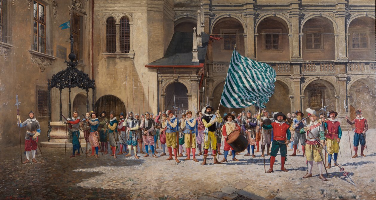 Landsknecht og Fændrik af Adolf Pirsch