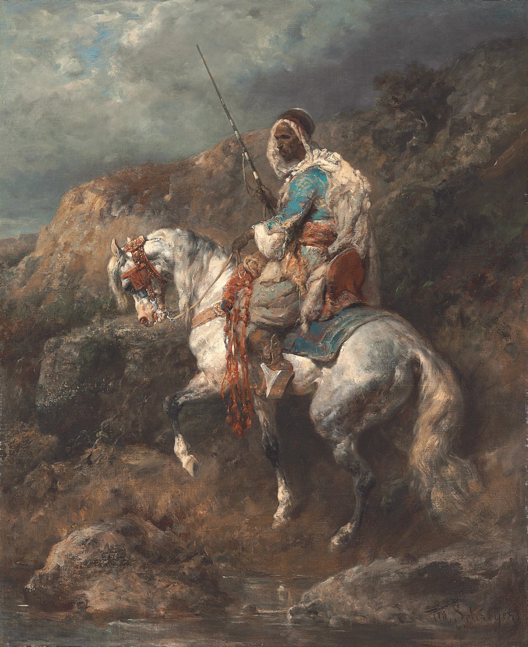 arabisk rytter af Adolf Schreyer
