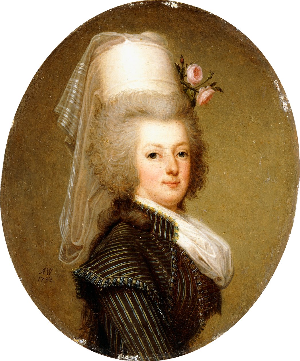 Portræt af dronning Marie Antoinette, 1793 af Adolf Ulrich Wertmuller