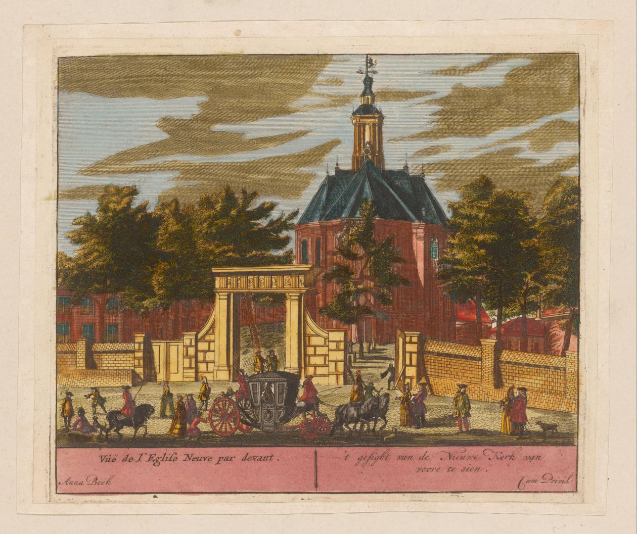 Udsigt over den nye kirke i Haag Vúë de l