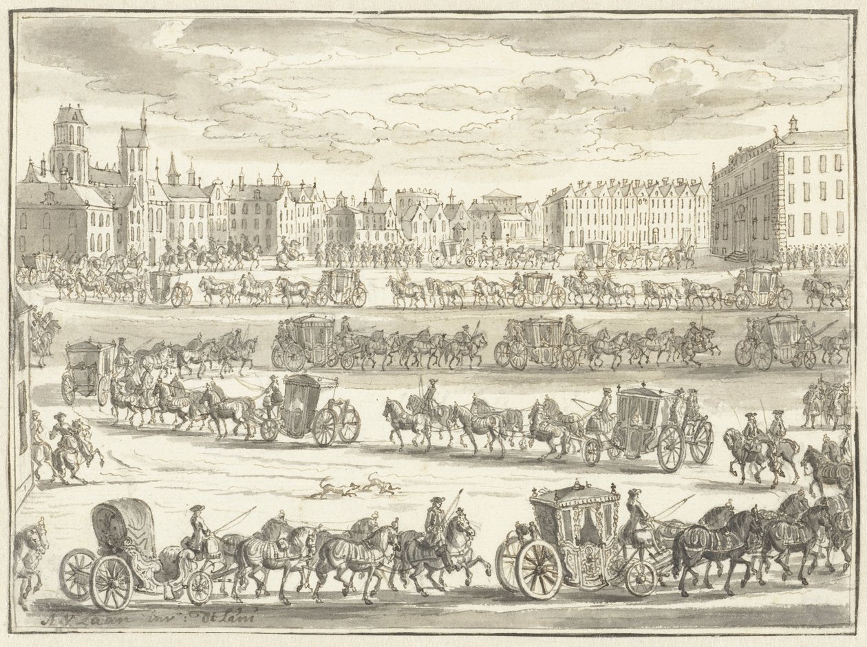 Cornelis Hops indtræden som ambassadør i Paris, 23. juni 1719 af Adolf van der Laan