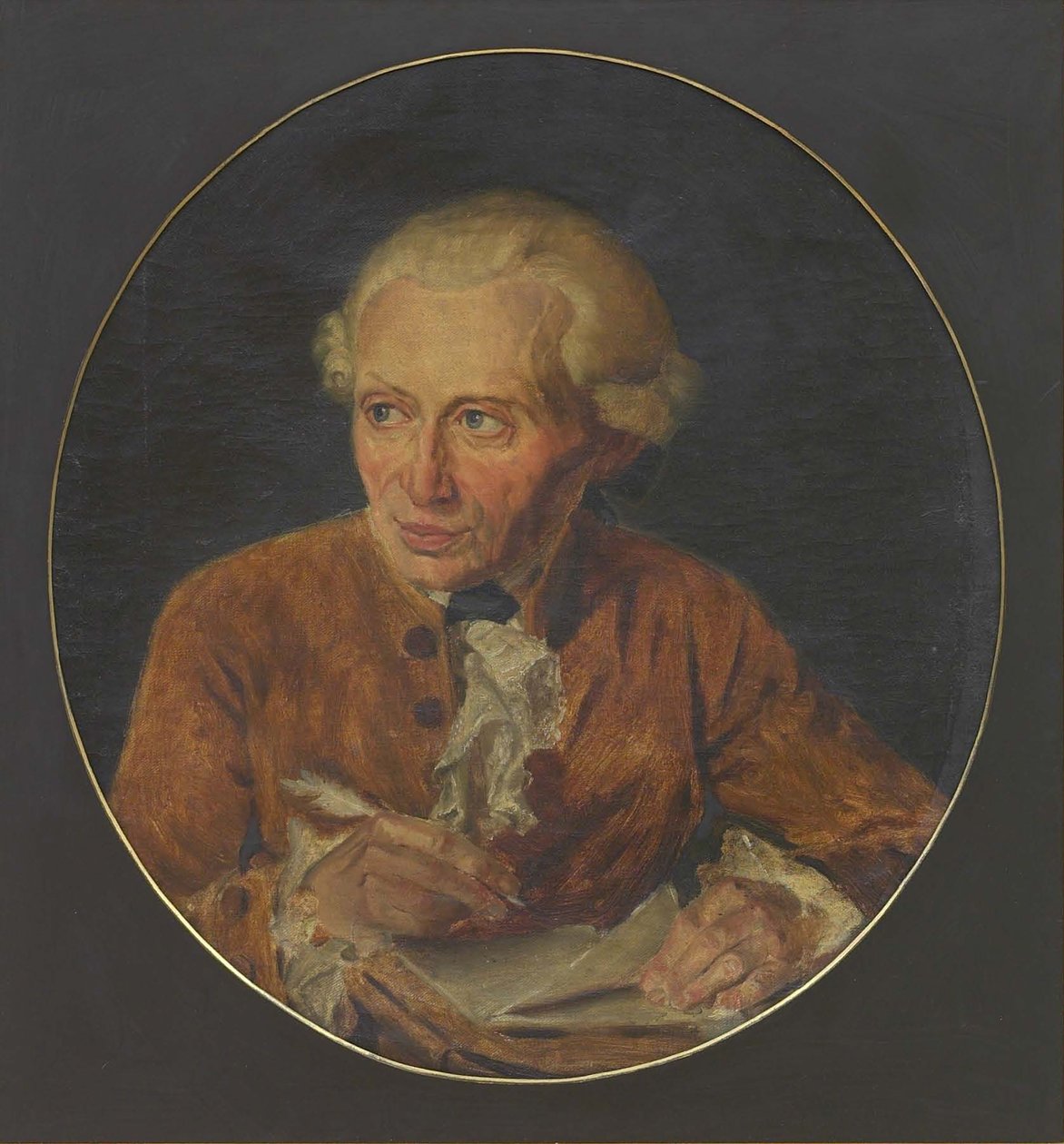 Portræt af Immanuel Kant 1724-1804, begyndelsen af det 19. århundrede af Adolf von Heydeck